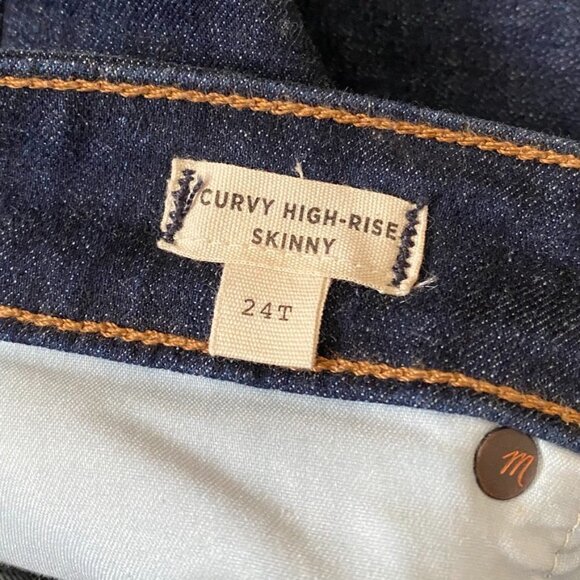 NEW Madewell Tall Curvy High-Rise Skinny Jeans in Lucille Wash 24 - Picture 9 of 10